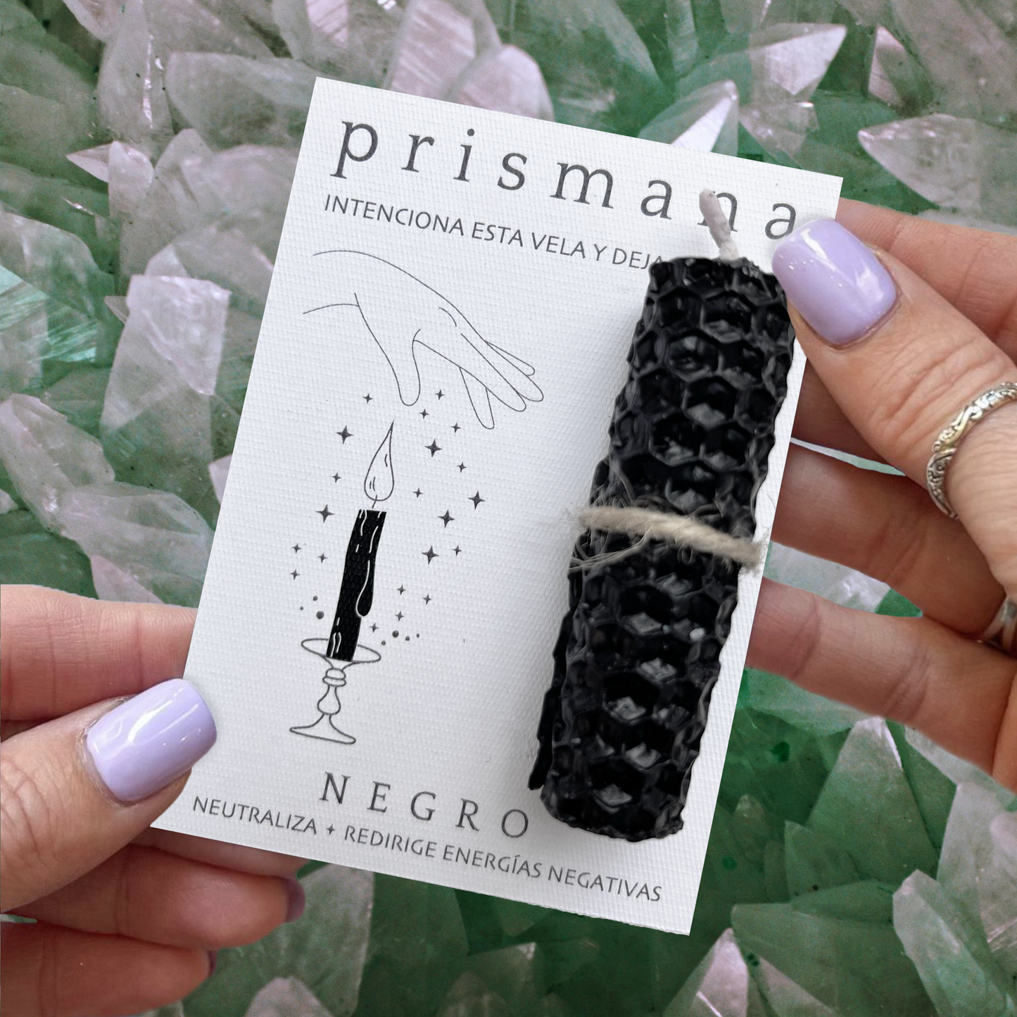 Mini Vela de Intención • Negra